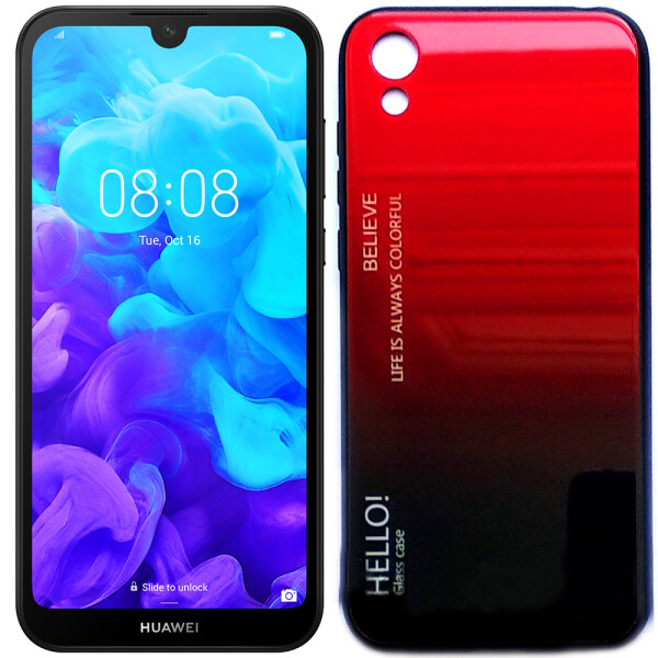 

Чехол TPU Gradient HELLO Glass для Huawei Y5 2019 Красный (26868)