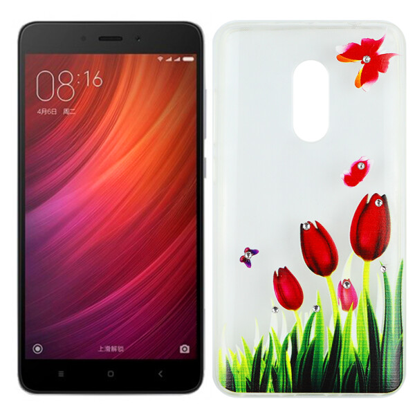 

Чехол Lucent Diamond Case для Xiaomi Redmi Note 4 Tulips (Red) (12977)