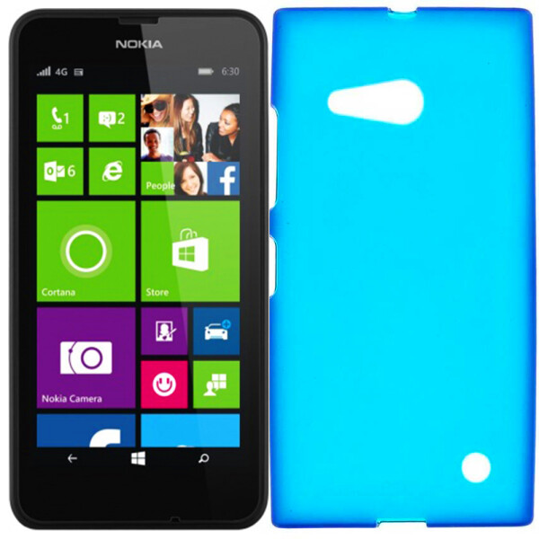 

Чехол силиконовый оригинальный для Nokia 730 Blue (1881)