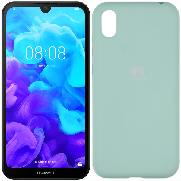 

Чехол силиконовый оригинальный для Huawei Y5 2019 Голубой FULL (26538)