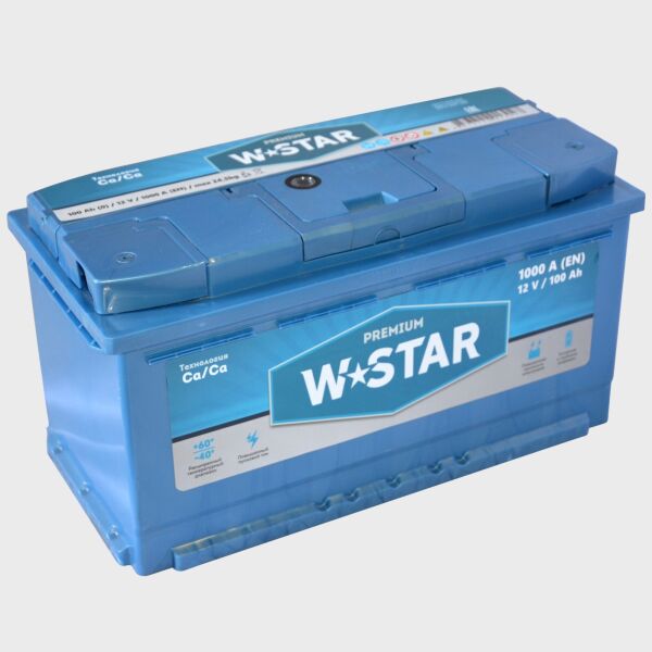 

Аккумулятор стартерный 6СТ-100 W STAR Premium (-/+)