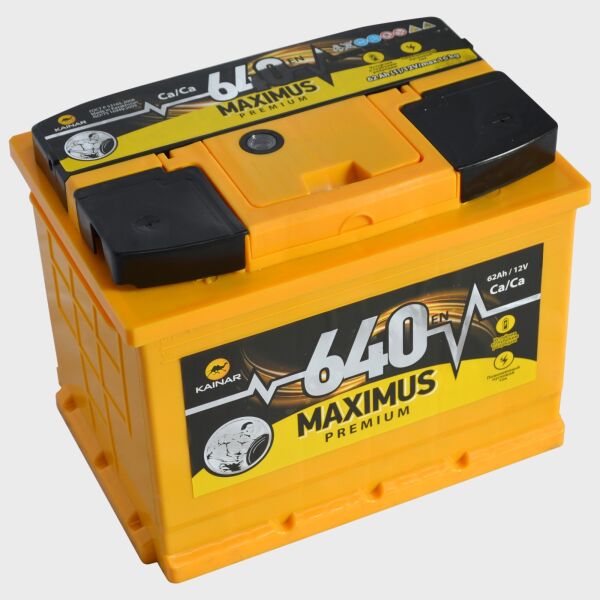 

Аккумулятор стартерный 6СТ-62 MAXIMUS Premium (+/-)