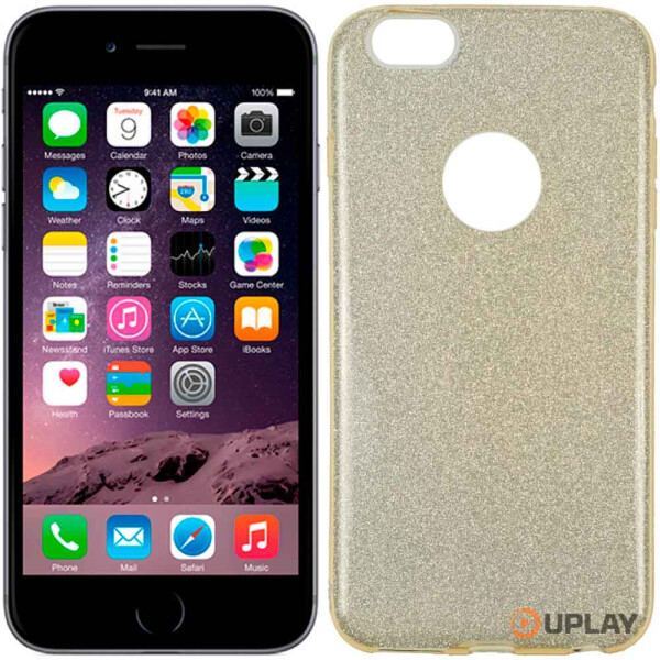 

Чехол силиконовый 3in1 Блёстки для iPhone 6 Gold (14734)
