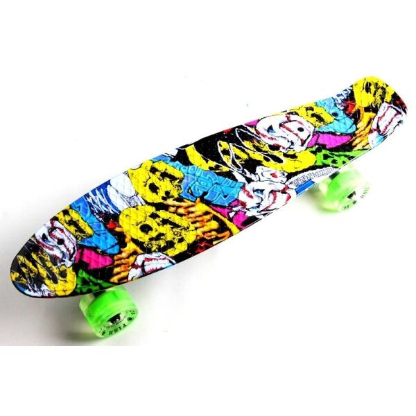 

Скейт Penny Board "Fish" Joker. Светящиеся колеса.