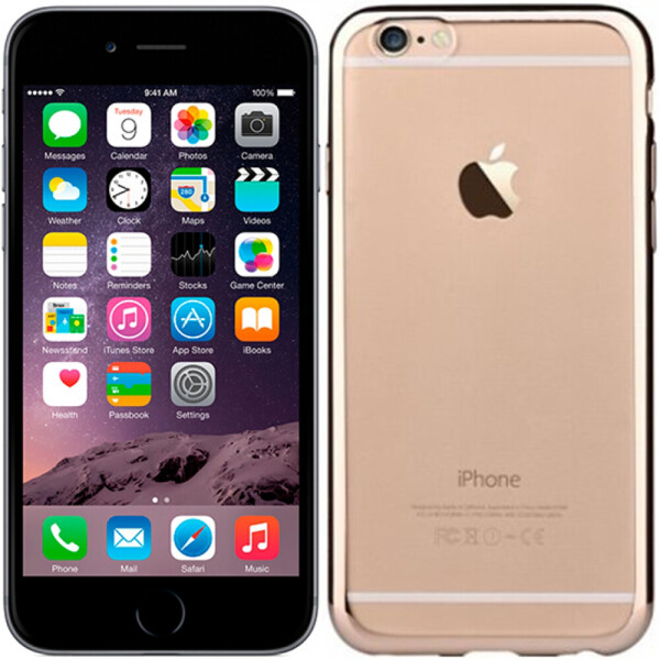 

Чехол Devia Glitter Soft Case для iphone 6/6S Champagne Gold (19557)