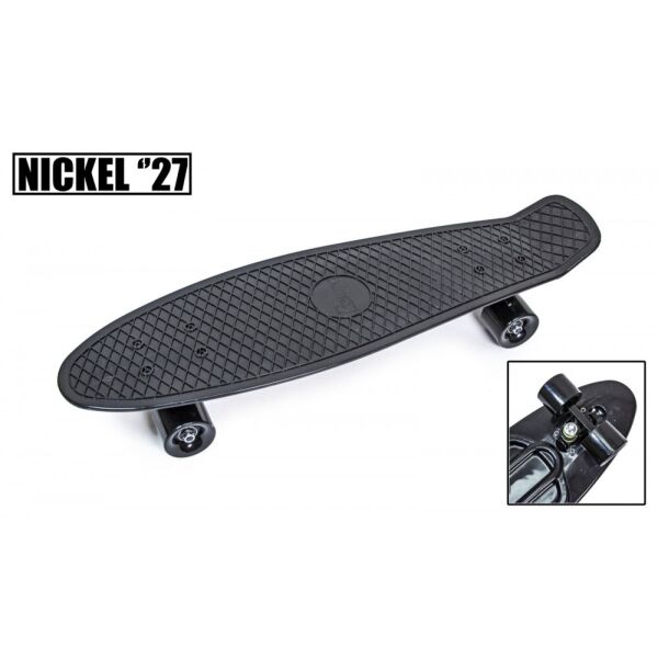 

Скейт Пенниборд Nickel 27" Black. Матовые колеса
