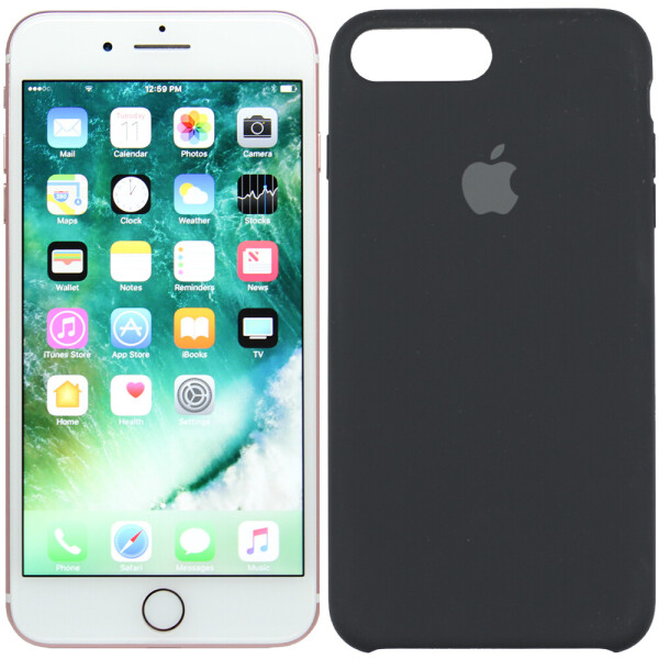 

Чехол силиконовый оригинальный для iPhone 7 /8 Plus Dark (23988)
