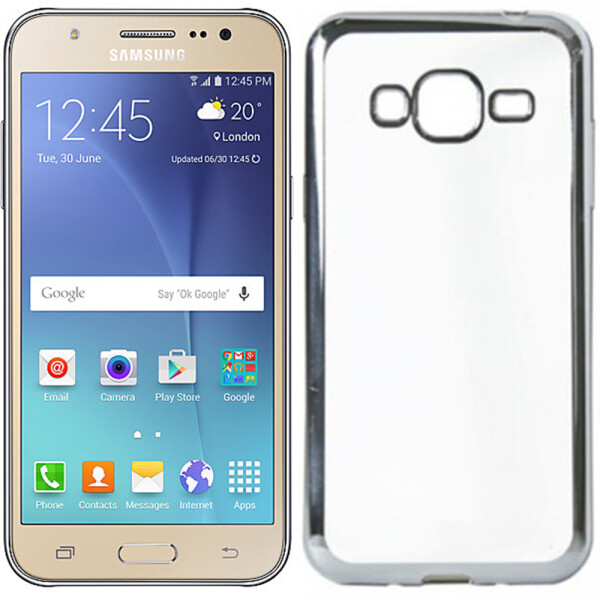 

Чехол Electroplating TPU case для Samsung J5 silver (6011)