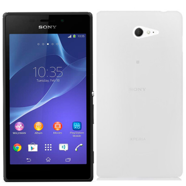 

Чехол силиконовый оригинальный для Sony D2302/Xperia M2 White (10220)