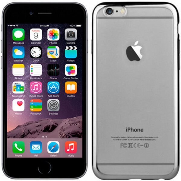 

Чехол Devia Glitter Soft Case для iphone 6/6S Gun Black (19558)