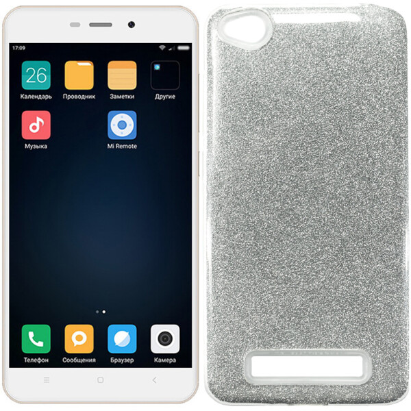 

Чехол силиконовый 3in1 Блёстки для Xiaomi Redmi 4a White (18437)