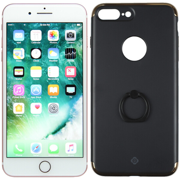 

Чехол TOTU Design Armour ring honor series для iPhone 7/8 Plus Black/Gold (24232)