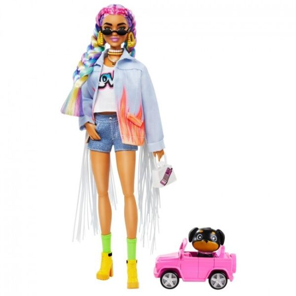 

Кукла Barbie Экстра с радужными косичками (GRN29) (887961908497)