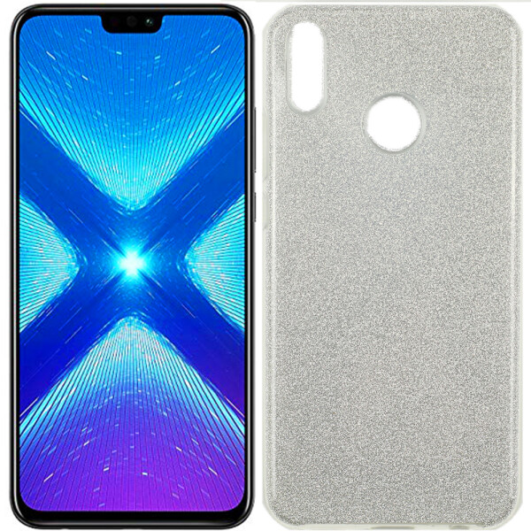 

Чехол силиконовый 3in1 Блёстки для Huawei Honor 8X White (25817)