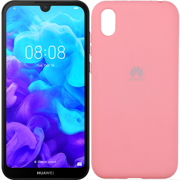 

Чехол силиконовый оригинальный для Huawei Y5 2019 Розовый FULL (26544)