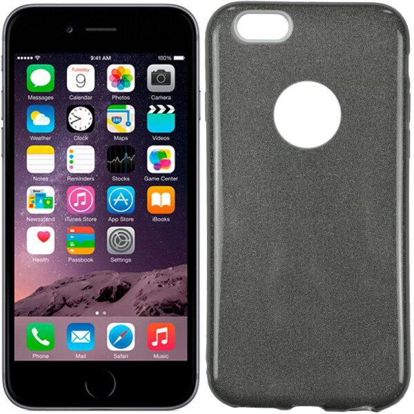

Чехол силиконовый 3in1 Блёстки для iPhone 6+ Black (14738)
