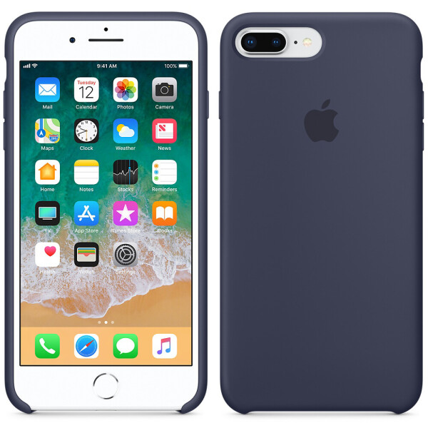 

Чехол силиконовый оригинальный для iPhone 7 /8 Plus Midnight Blue (23987)
