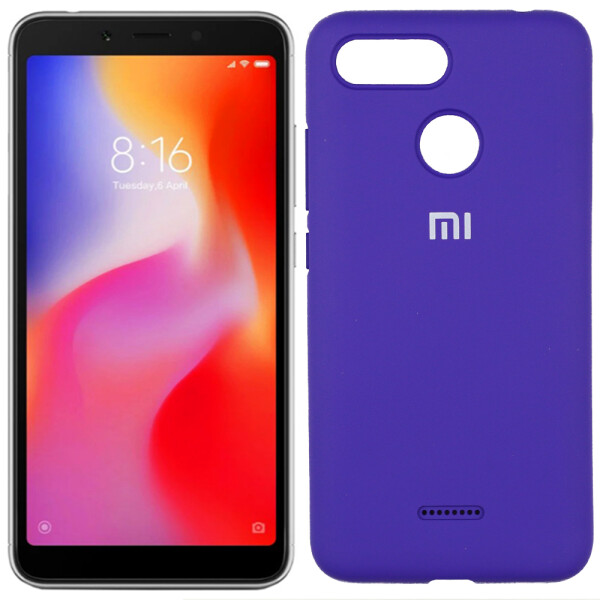 

Чехол силиконовый оригинальный для Xiaomi Redmi 6 Фиолетовый FULL (26368)