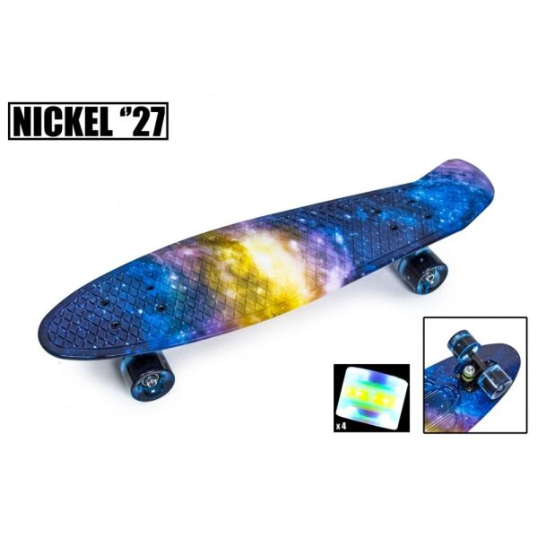 

Скейт Penny Board Nickel 27" "Universe". Светящиеся колеса