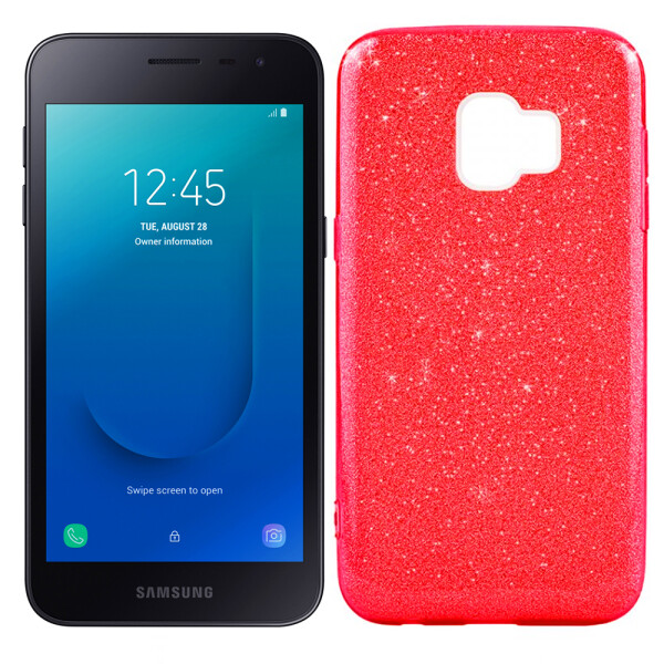 

Чехол Silicone 3in1 Блёстки для Samsung J260 Galaxy J2 Core 2018 Red (25507)