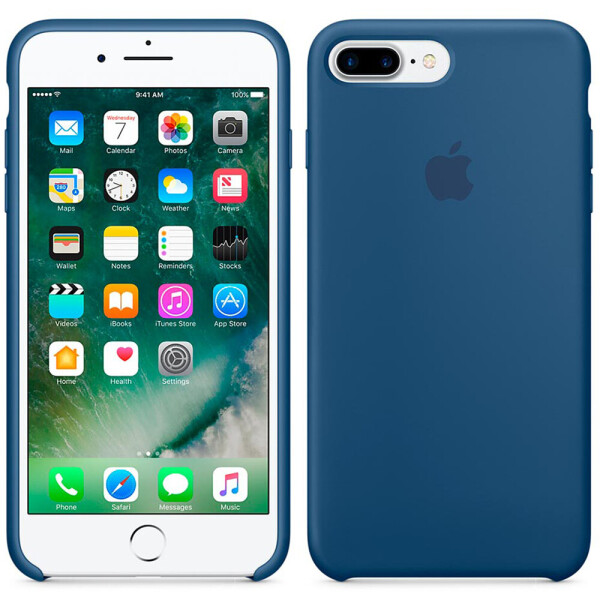 

Чехол силиконовый оригинальный для iPhone 7 /8 Plus Ocean Blue (23986)