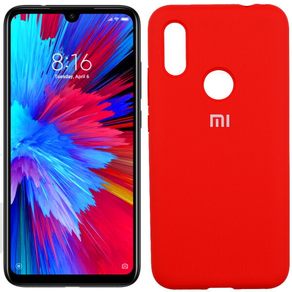 

Чехол силиконовый оригинальный для Xiaomi Redmi Note 7 Красный FULL (26384)