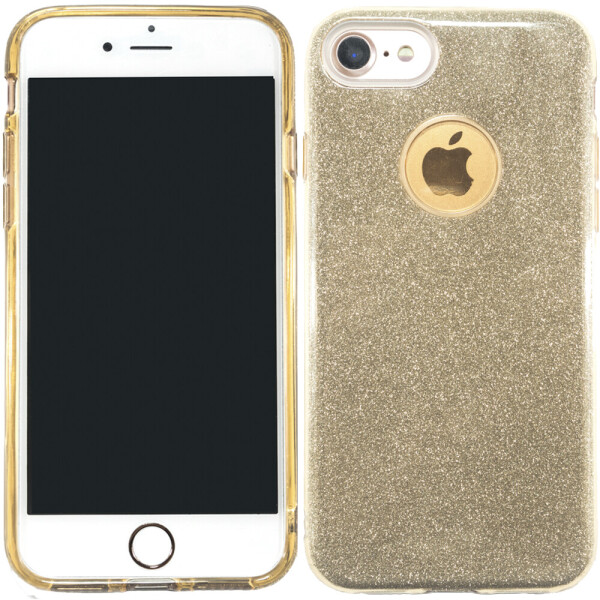 

Чехол силиконовый 3in1 Блёстки для iPhone 7 Gold (15192)
