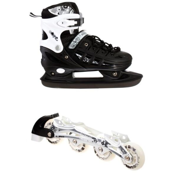 

Ролики-коньки Scale Sport. Black (2в1), размер 38-41