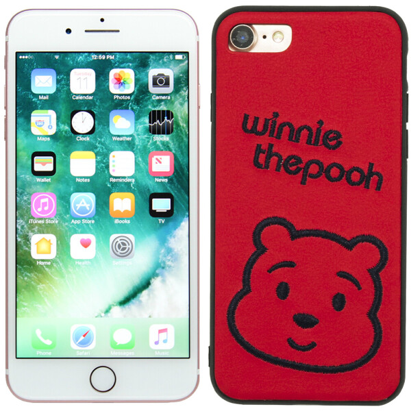 

Чехол накладка Diliana Winnie the Pooh для iPhone 7/8 красный (18712)