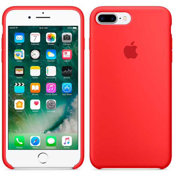 

Чехол силиконовый оригинальный для iPhone 7 /8 Plus Red (23989)