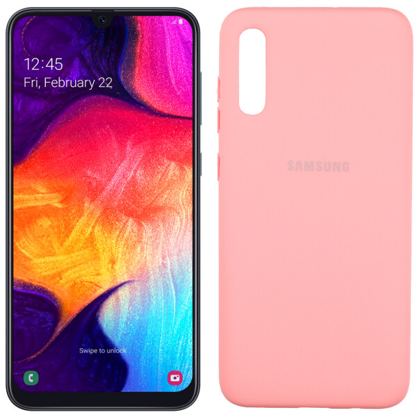 

Чехол силиконовый оригинальный для Samsung A705 Galaxy A70 2019 Розовый FULL (26440)