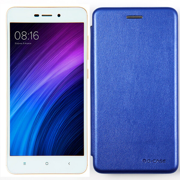 

Чехол книжка U-Like Best для Xiaomi Redmi 4x Blue (28018)