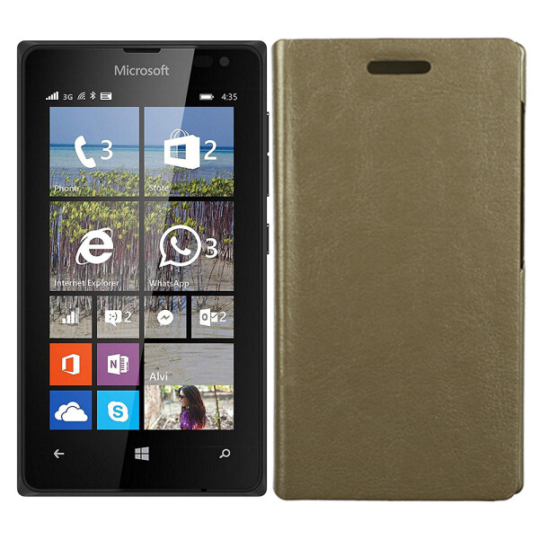 

Чехол книжка для Nokia 435/532 (Microsoft) Gold (10064)