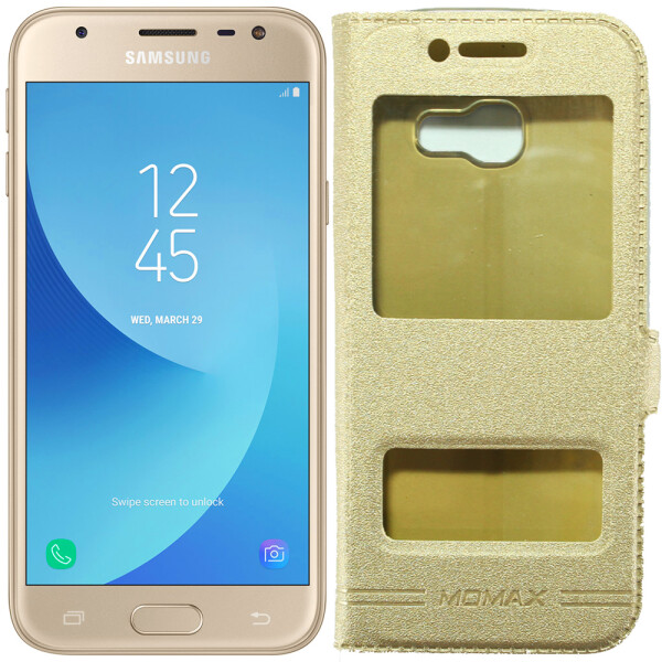 

Чехол книжка Momax для Samsung A320/A3 2017 Gold (20400)