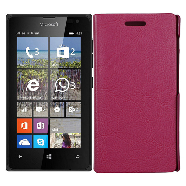 Чехол книжка для Nokia 435/532 (Microsoft) Pink (8316)