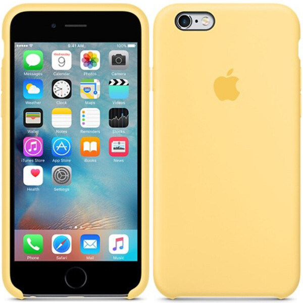 

Чехол силиконовый оригинальный для iPhone 6/6s Plus Желтый (17163)