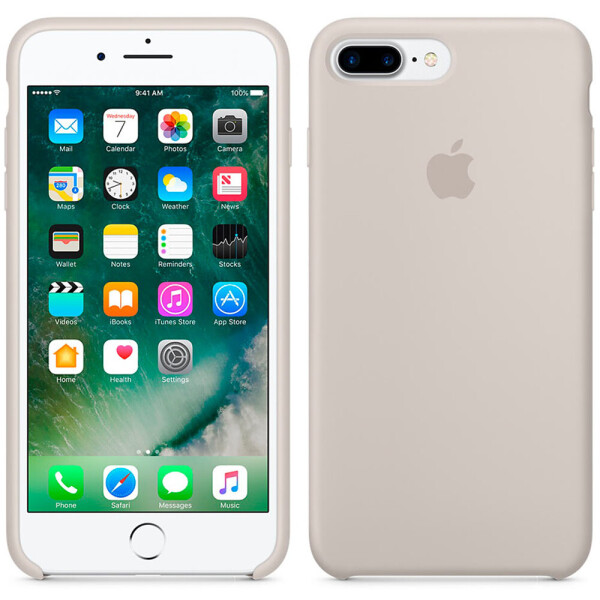 

Чехол силиконовый оригинальный для iPhone 7 /8 Plus Stone Grey (23991)