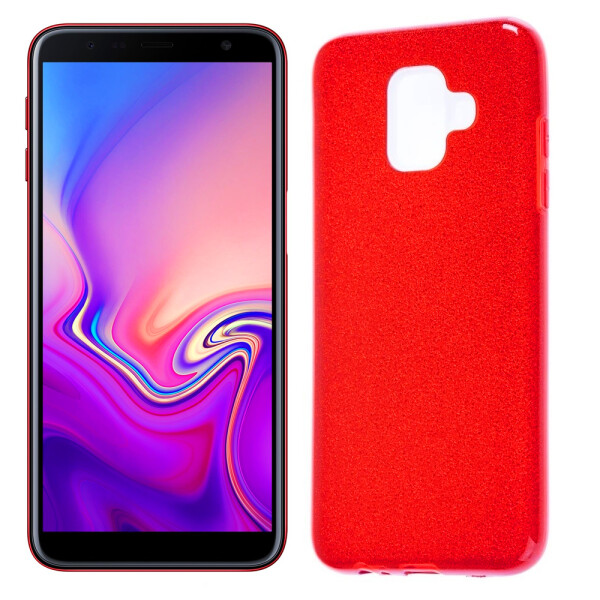 

Чехол Silicone 3in1 Блёстки для Samsung J610 Galaxy J6 Plus Red (25508)