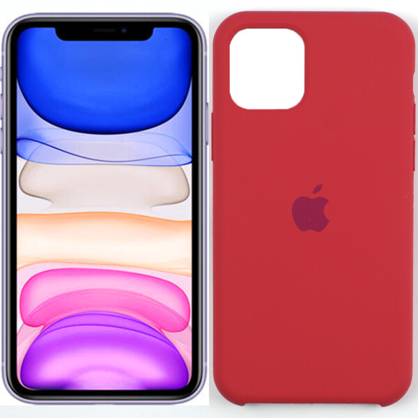 

Чехол силиконовый оригинальный для iPhone 11 Pro Max Вишневый (27443)