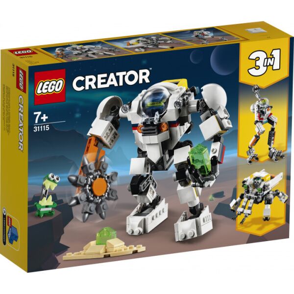 

Конструктор LEGO® LEGO Creator Космический робот для горных работ 327 деталей (31115) (5702016889376)