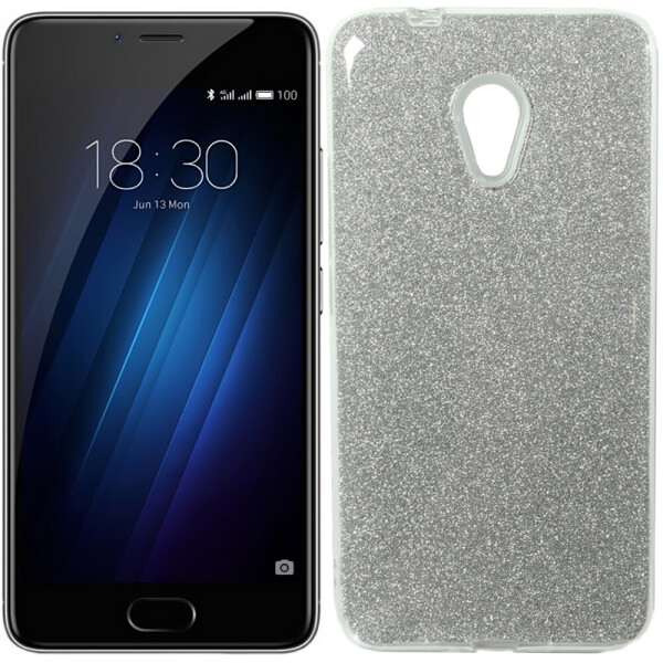 

Чехол силиконовый 3in1 Блёстки для Meizu M5S White (19795)