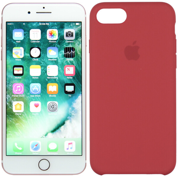 

Чехол силиконовый оригинальный для iPhone 7 /8 Red (24011)