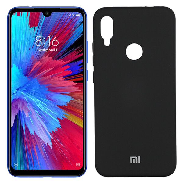 

Чехол силиконовый оригинальный для Xiaomi Redmi 7 Чёрный (26487)