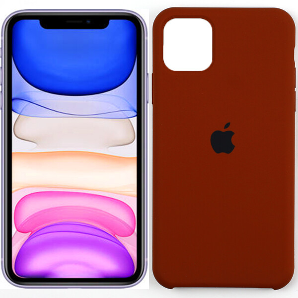 

Чехол силиконовый оригинальный для iPhone 11 Pro Max Коричневый (27445)