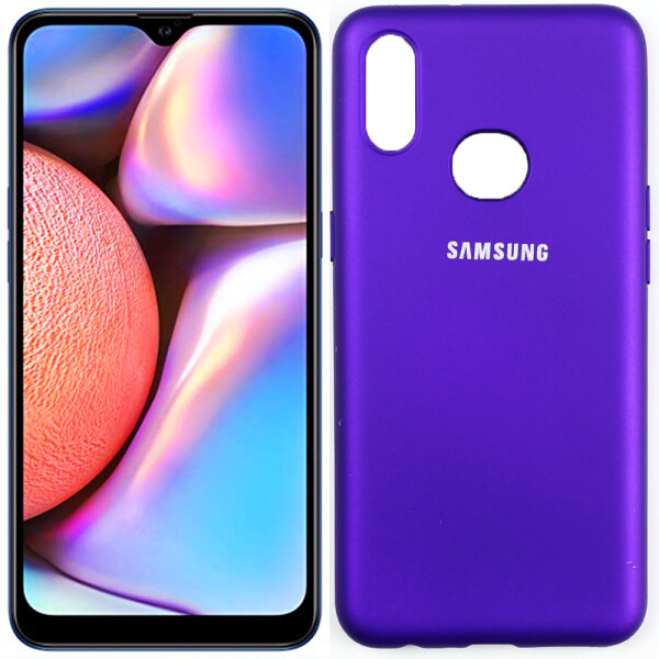 

Чехол силиконовый оригинальный для Samsung A107 Galaxy A10s 2019 Фиолетовый FULL (27742)