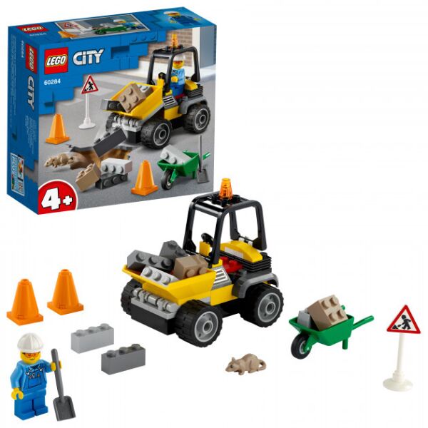 

Конструктор LEGO Пикап для дорожных работ 60284 (5702016889604)