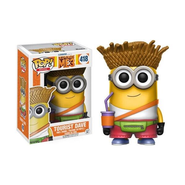 

Funko Pop Фильмы Гадкий Я 3 Турист Дэйв Tourist Dave Фигурка 10 см