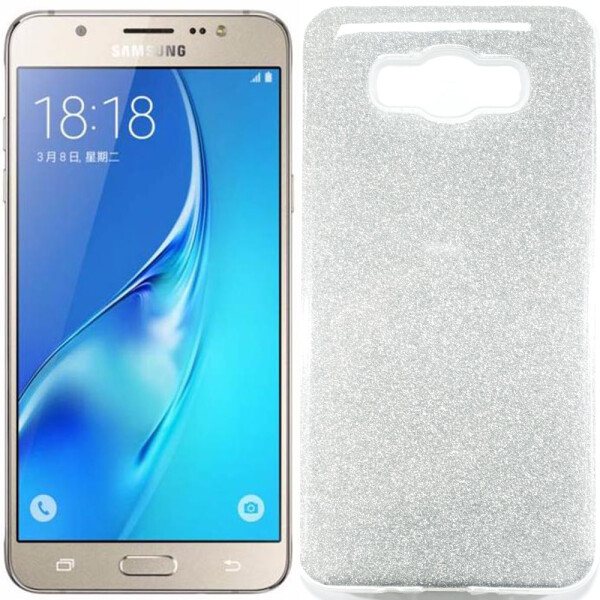

Чехол силиконовый 3in1 Блёстки для Samsung J710 White (18429)