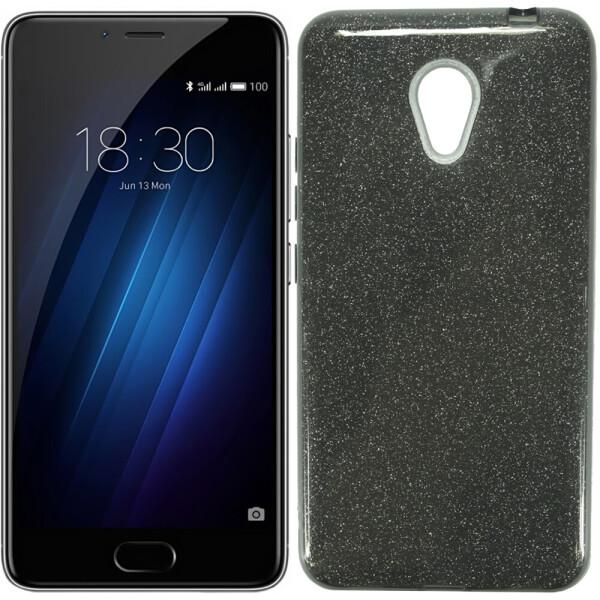 

Чехол силиконовый 3in1 Блёстки для Meizu M5S Black (19796)