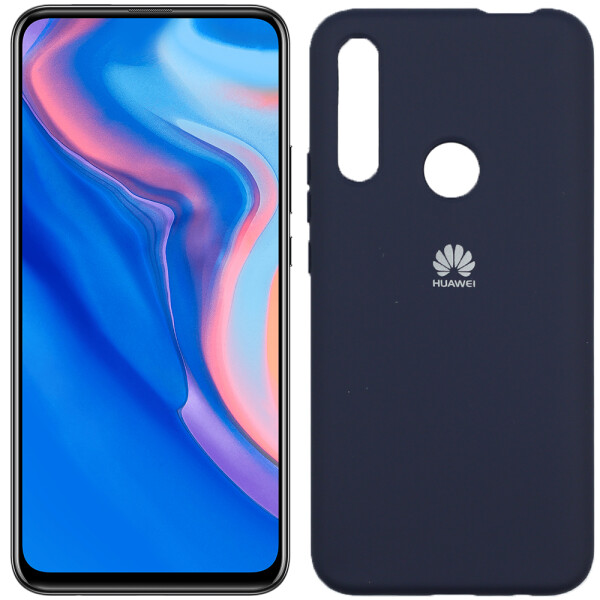 

Чехол силиконовый оригинальный для Huawei P Smart Z Темно Синий (27552)